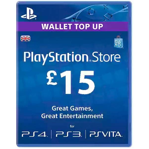 PSN PlayStation Store 15£ UK