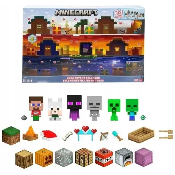 Minecraft Mob Head Mini Advent Calendar (HHT64)