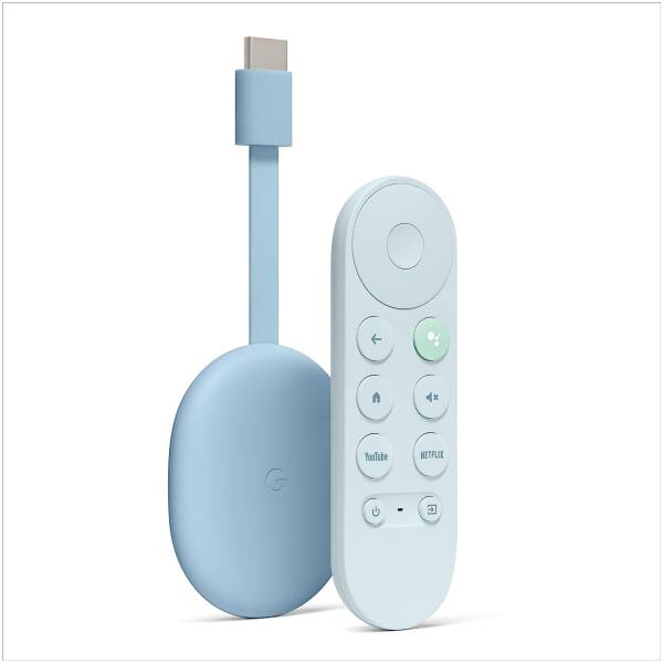 Google Chromecast TV 4K Blue Image 1