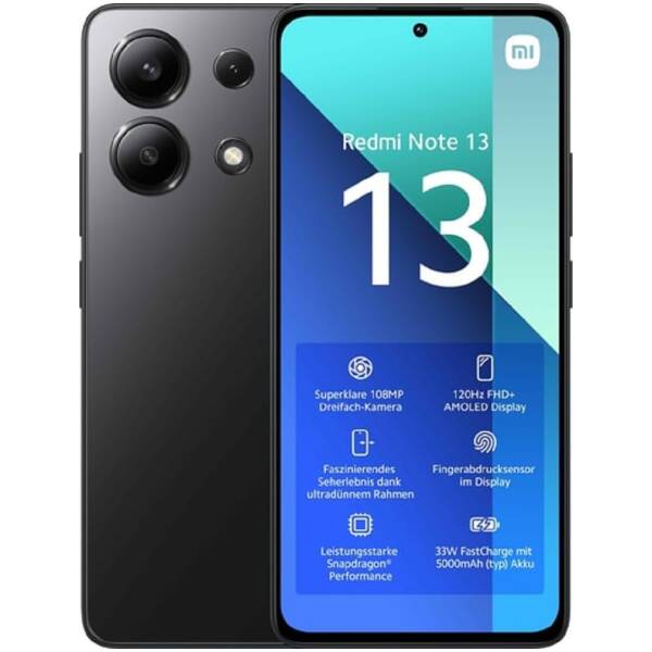 Xiaomi Redmi Note 13 6/128GB 4G Midnight Black Image 1