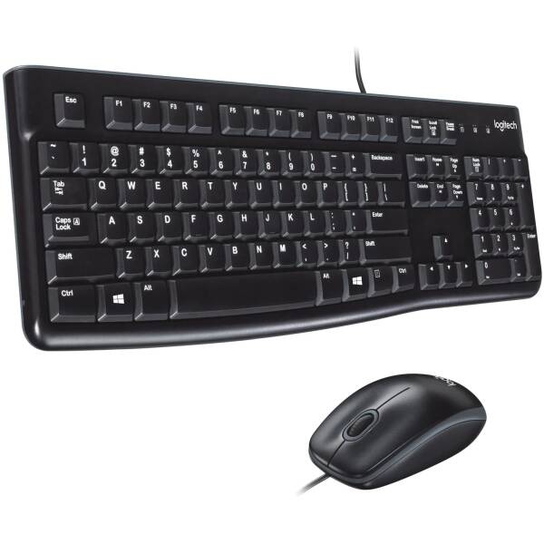 Logitech MK120 Wireless Keyboard & Mouse Black Image 1