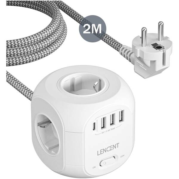 LENCENT Power Cube 8in1 2m Image 1