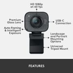 Logitech Streamcam Full HD 1080p at 60fps Black Image 4