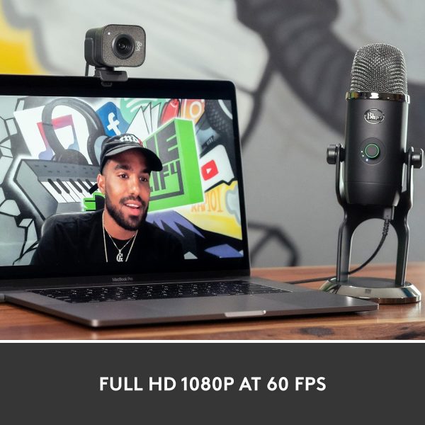 Logitech Streamcam Full HD 1080p at 60fps Black Image 2