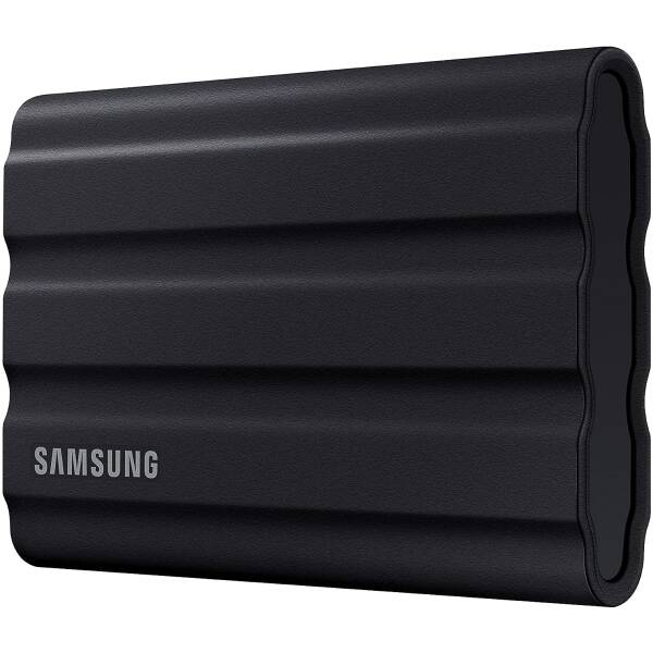 Samsung T7 Shield Portable SSD 1 TB, USB C, Black Image 1