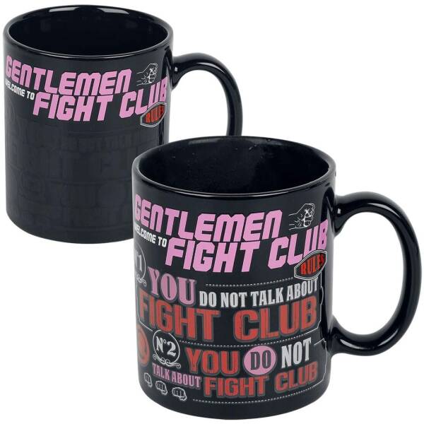Fight Club - Rules Heat Change Mug Image 1