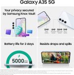 Samsung Galaxy A35 8/256GB 5G DS Ice Blue Image 2