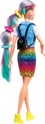 Barbie Leopard Rainbow Hair Doll GRN80 GRN81 Image 4