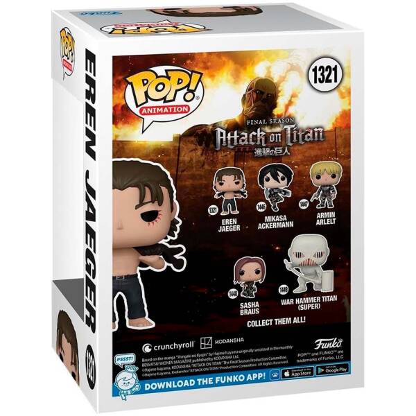 Funko Pop! Attack on Titan Final Season Eren Jeager #1321 2