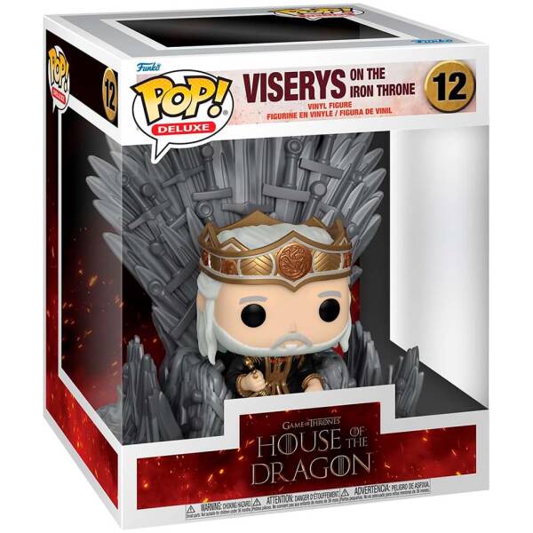Funko Pop Deluxe! House of the Dragon – Viserys on the Iron Throne #12