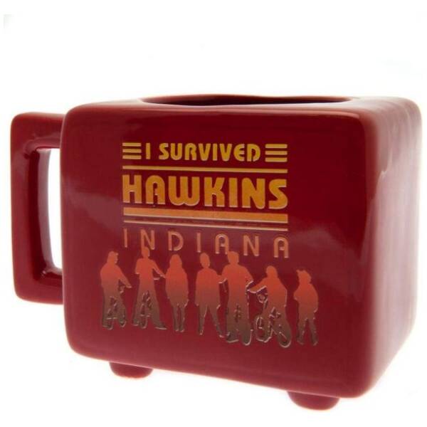 Stranger Things – I Survived TV Shaped Heat Changing Mug Image 2