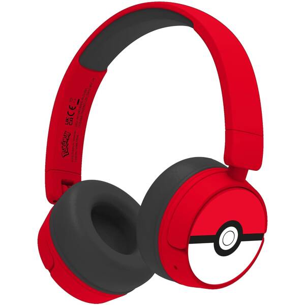 Pokemon Kids Wireless Headphones Red Image 1