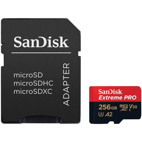 SanDisk MicroSD 256GB + Adapter Image 2