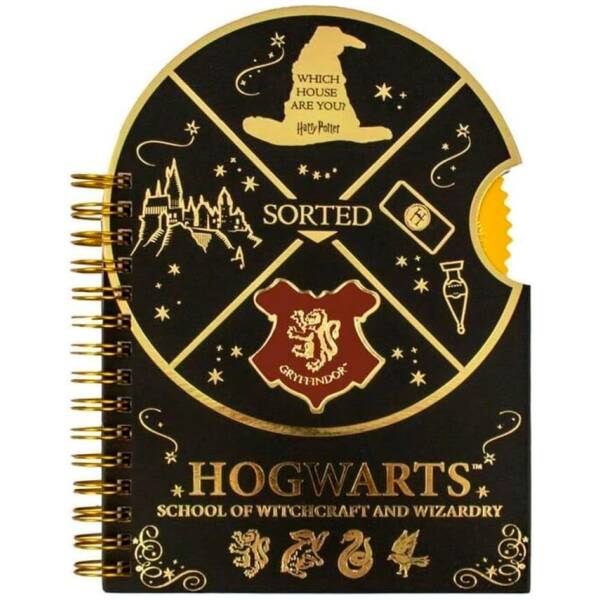 Harry Potter Hogwarts A5 Spinner Notebook Image 1