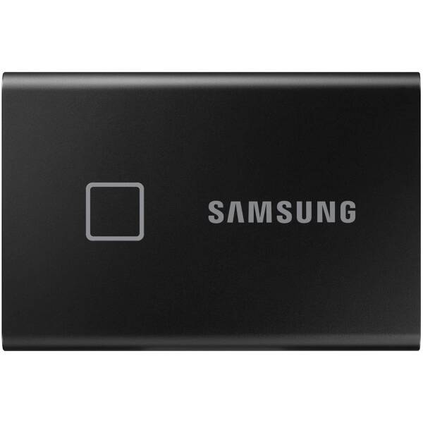 Samsung T7 Touch Portable SSD 2TB, USB 3.2 - Black Image 1