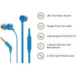 JBL Tune T160 Headphones with Mic (Blue) Image 4