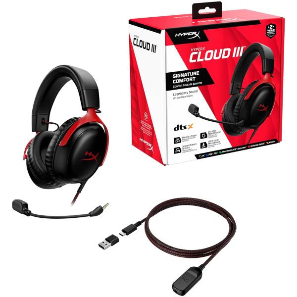 HyperX Cloud III (3) Wired Red Image 4