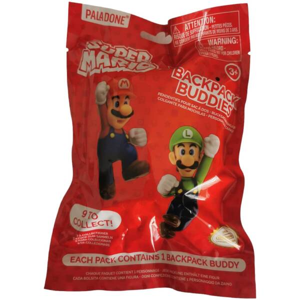 Super Mario Backpack Buddies, 1 gab. Image 1
