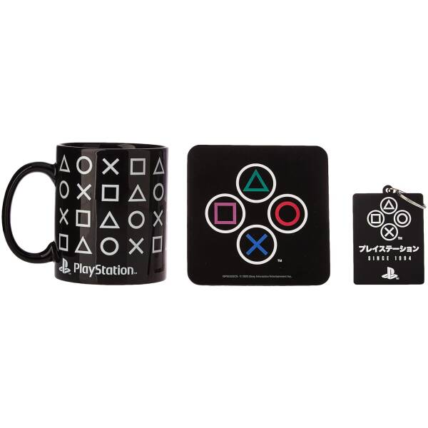 Playstation Onyx Mug + Coaster + Keychain Gift Set Image 2