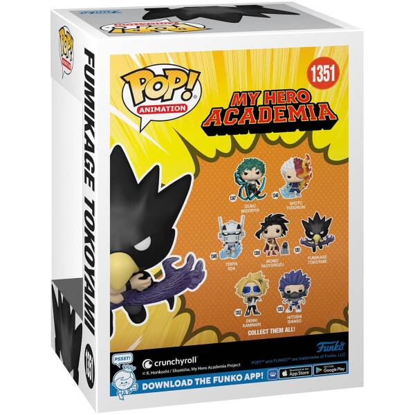 Funko Pop! My Hero Academia MHA Fumikage Tokoyami and Dark Shadow #1351 Image 3