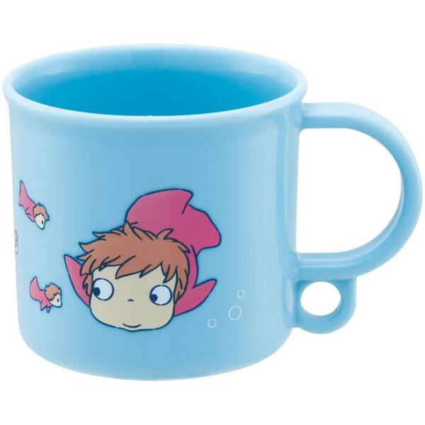 Ghibli - Ponyo on the Cliff - Ponyo in the Ocean Mug 200ml Image 1