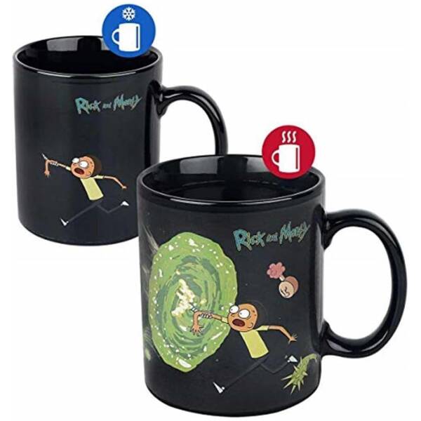 Rick and Morty Portals Heat Changing Mug 315ml Image 1