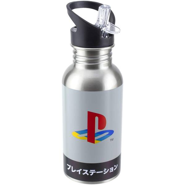 PlayStation - Metal Water Bottle with Straw Image 1