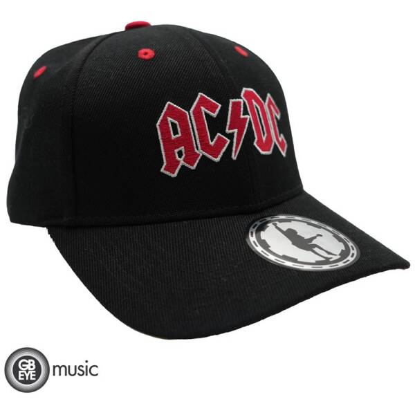 AC/DC Cap Black & Red Image 1