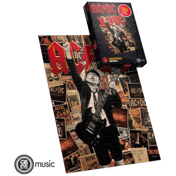 AC/DC Jigsaw puzzle 1000 pieces Angus Collage Image 1