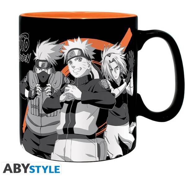 Naruto Shippuden - Mug 460 ml Group Black & White Image 2