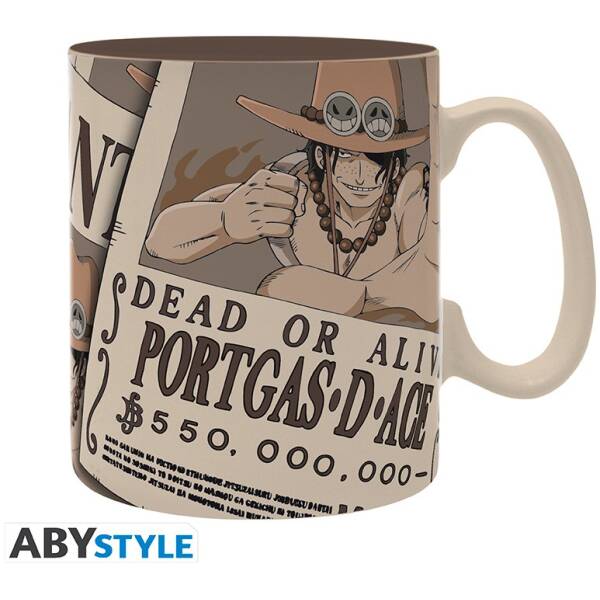 One Piece - Mug 460 ml Wanted Ace Image 2