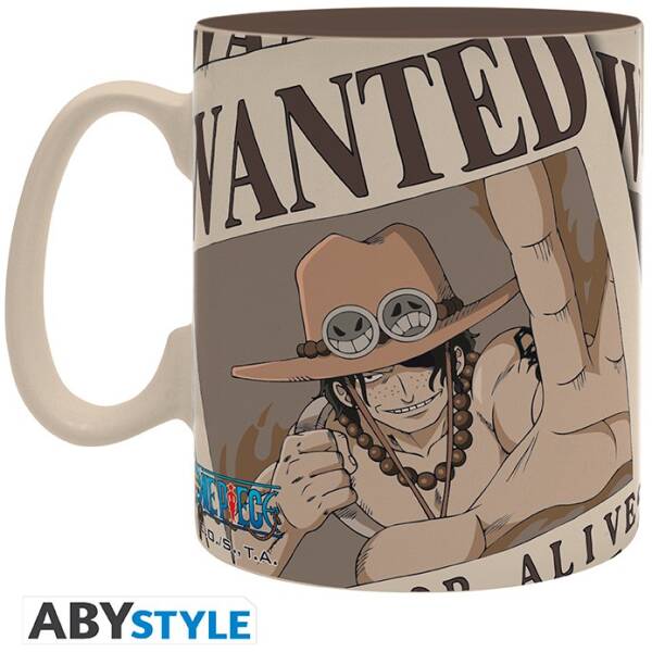 One Piece - Mug 460 ml Wanted Ace Image 1