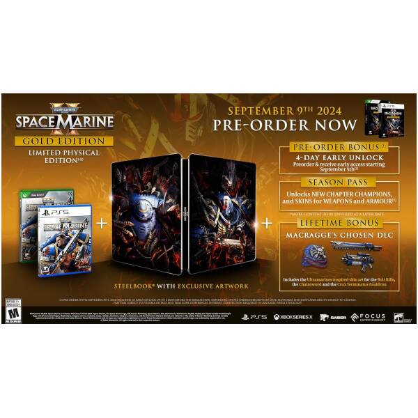 Warhammer 40,000: Space Marine 2: Gold Edition - PlayStation 5 VR.LV