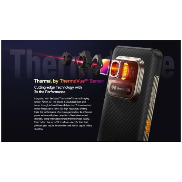 Ulefone Armor 25T Pro 6/256GB 5G Black (Thermal Imaging and Night Vision) Image 3