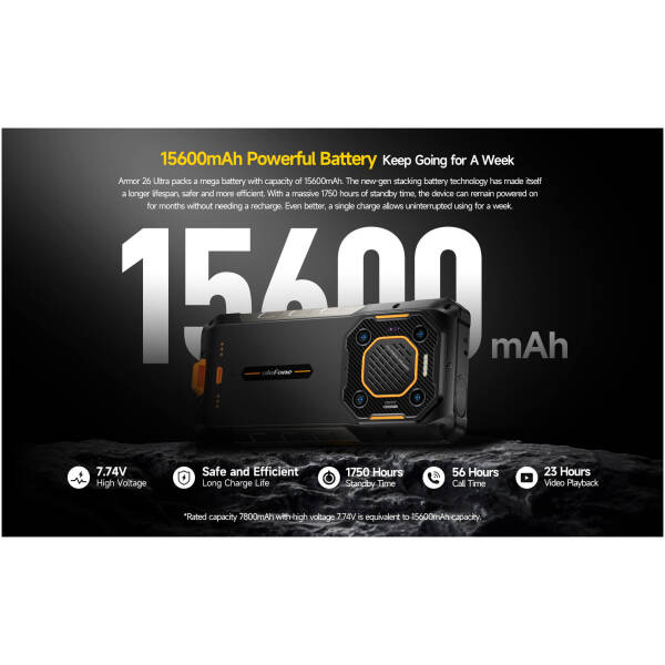 Ulefone Armor 26 Ultra 12/512GB 5G Black (Walkie Talkie Version) Image 3