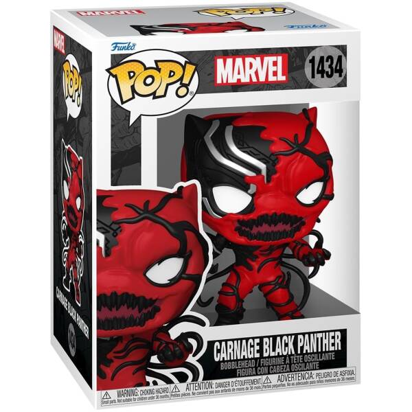 Funko Pop! Marvel - Carnage Black Panther #1434 Image 1