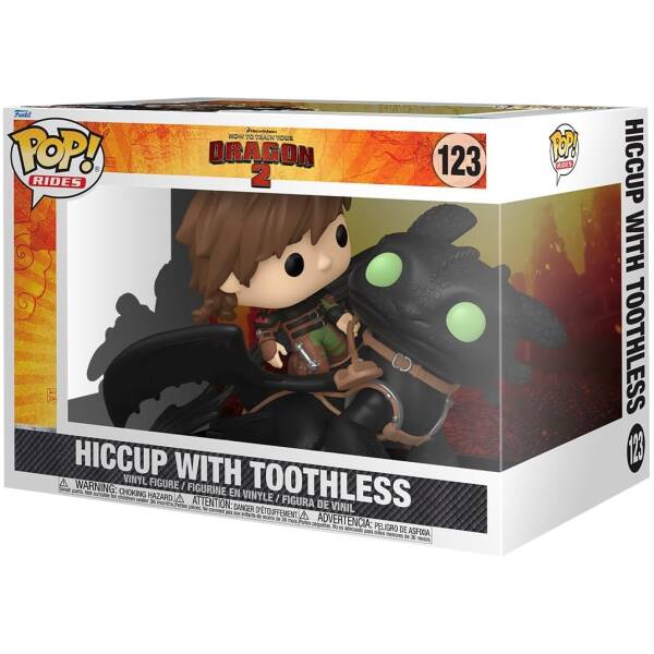 Funko Pop! Rides Deluxe: HTTYD - Hiccup with Toothless - How to Train Your Dragon