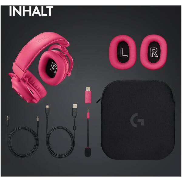 Logitech G Pro X 2 Lightspeed Headset Pink Image 4