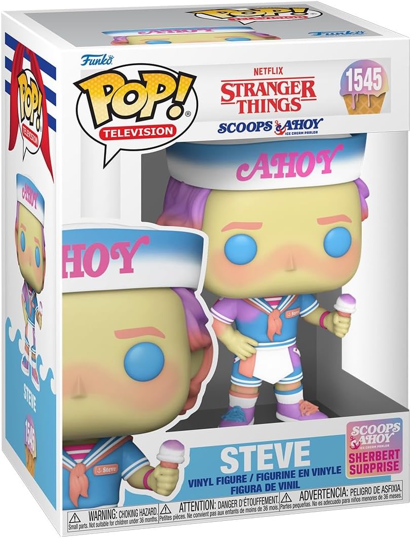 Funko Pop Stranger Things - Scoops Ahoy Steve 1545 Image 1 VR.LV Funko Pop! Stranger Things - Scoops Ahoy Steve #1545 Image 1