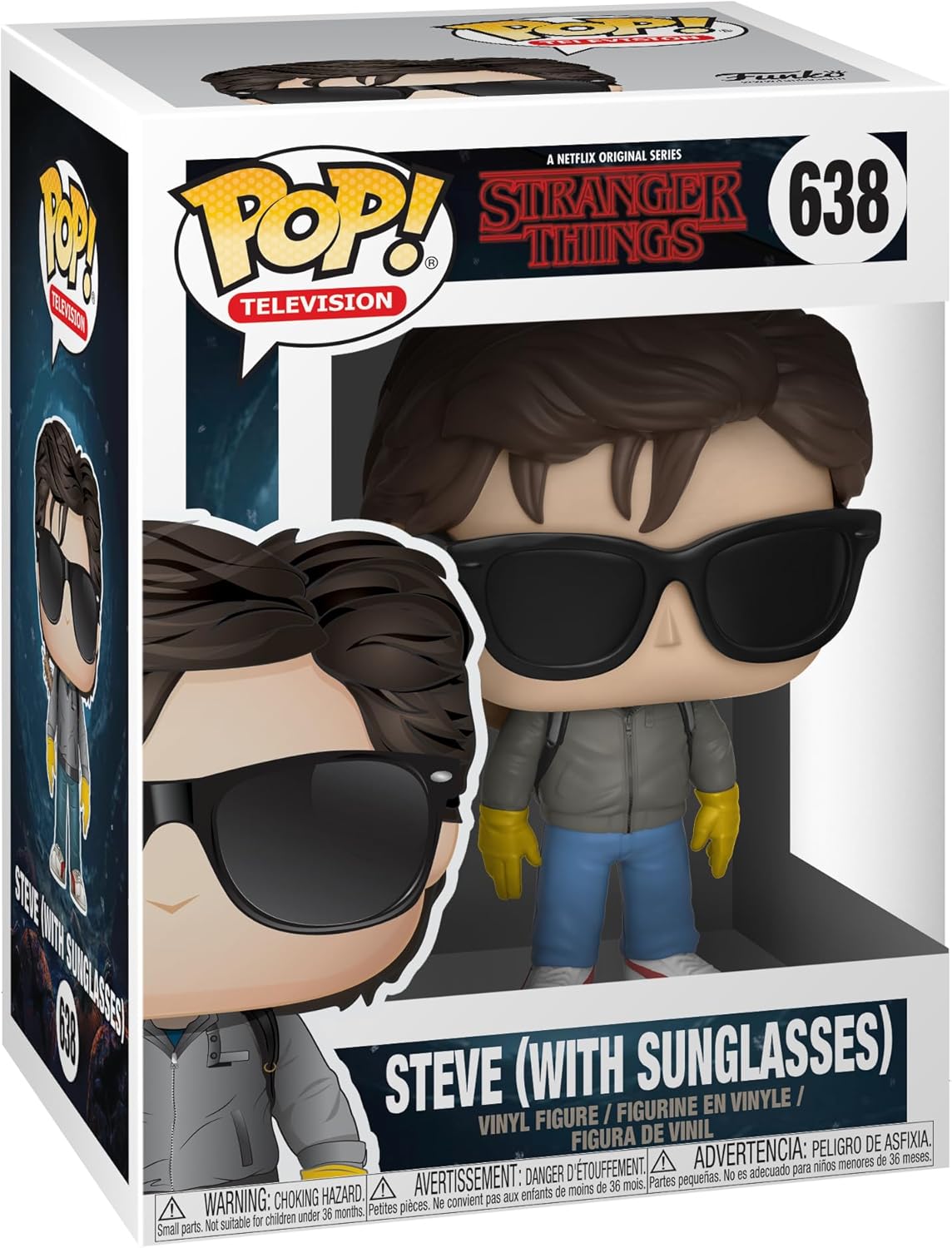 Funko Pop Stranger Things - Steve with Sunglasses 638 Image 1 VR.LV Funko Pop! Stranger Things - Steve with Sunglasses #638 Image 1