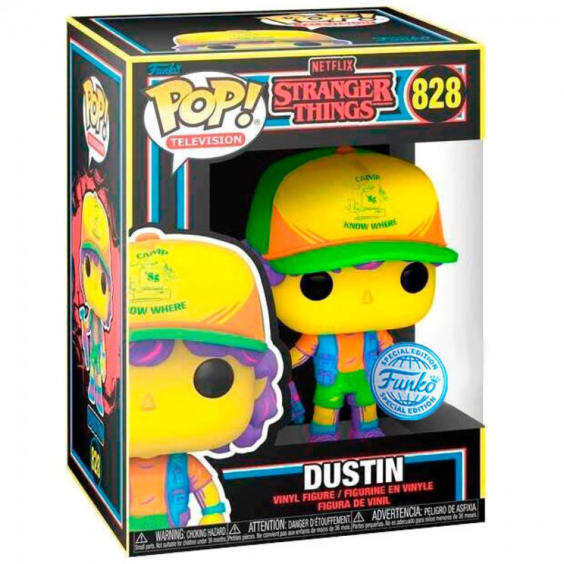 Funko Pop Stranger Things - Dustin in Beef Black Light Exclusive 828 Image 1 VR.LV Funko Pop! Stranger Things - Dustin in Beef Black Light Exclusive #828 Image 1