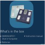 Omron body analyzer BF511 Turquoise Image 6