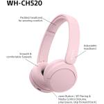 Sony WH-CH520 Pink Image 4