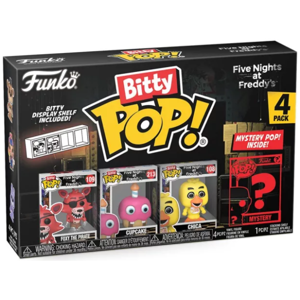 Blister 4 figures Bitty POP Five Nights at Freddys Foxy Image 2