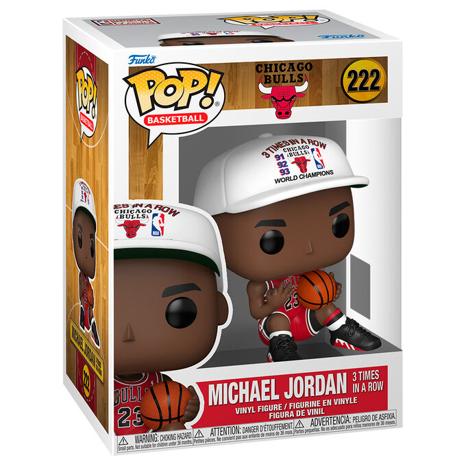 Funko Pop! NBA Chicago Bulls - Michael Jordan 3 Times in a Row #222 Image 1 VR.LV Funko Pop! NBA Chicago Bulls - Michael Jordan 3 Times in a Row #222 Image 1
