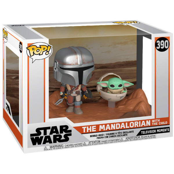 Funko Pop! Star Wars Mandalorian - The Child and Mandalorian #390 Image 1