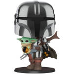Funko Pop! Star Wars - Mandalorian with Yoda Child 25cm #380 Image 2