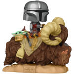 Funko Pop! Star Wars The Mandalorian - Mando on Bantha with Child in Bag #416 Image 2