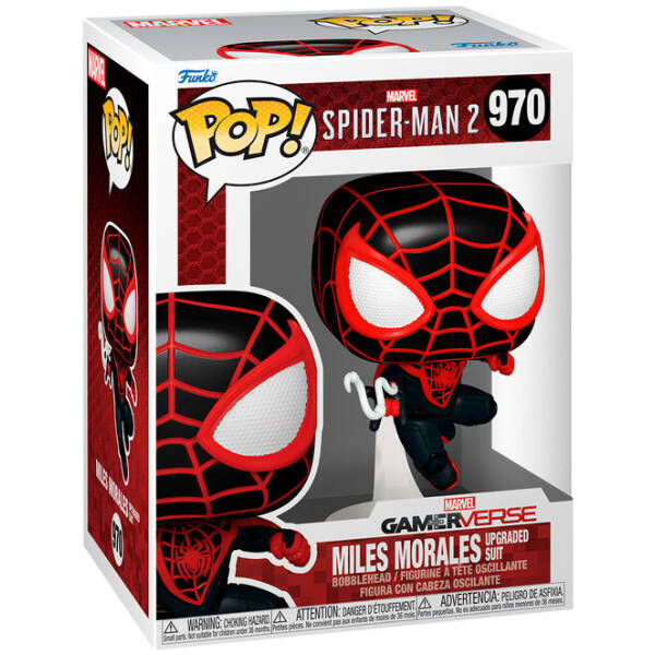 Funko Pop! Marvel Spiderman 2 Miles Morales - Upgraded Suit #970 Image 1