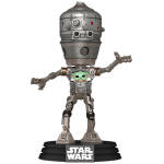 Funko Pop! Deluxe Star Wars The Mandalorian - IG-12 with Grogu #720 Image 2